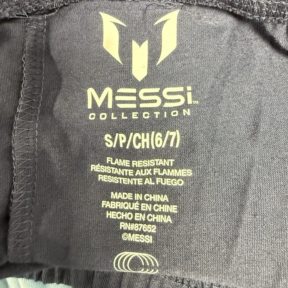 NWT Messi Collection Kids Pajama Set S 6/7 Soccer Futball Football Lionel 10